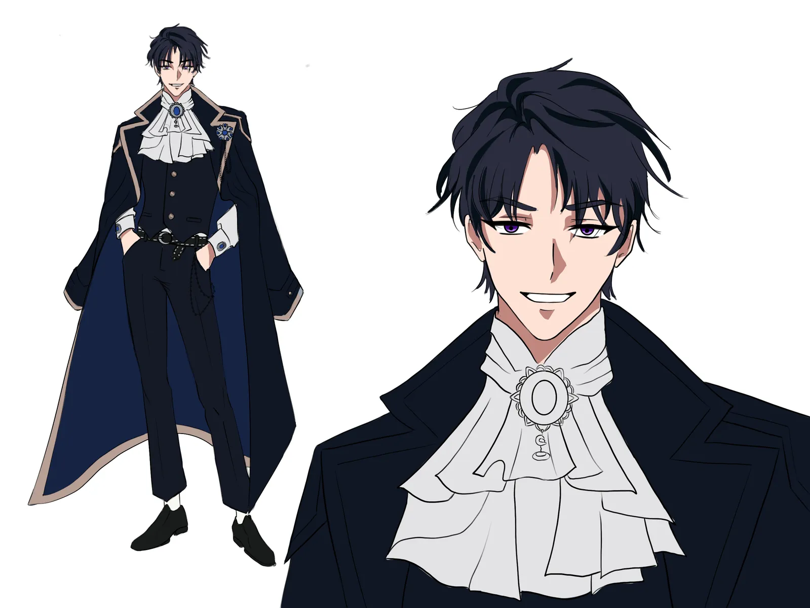Character showcase illustration